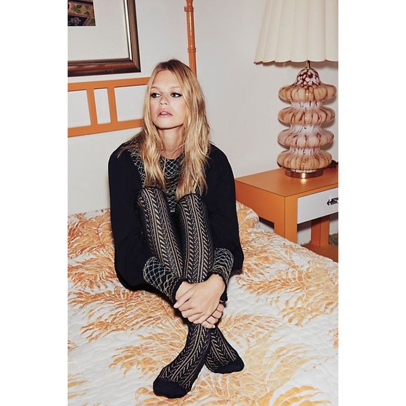 143 FREE PEOPLE Black Late Night Picnic Mini Dress M - Picture 16 of 16